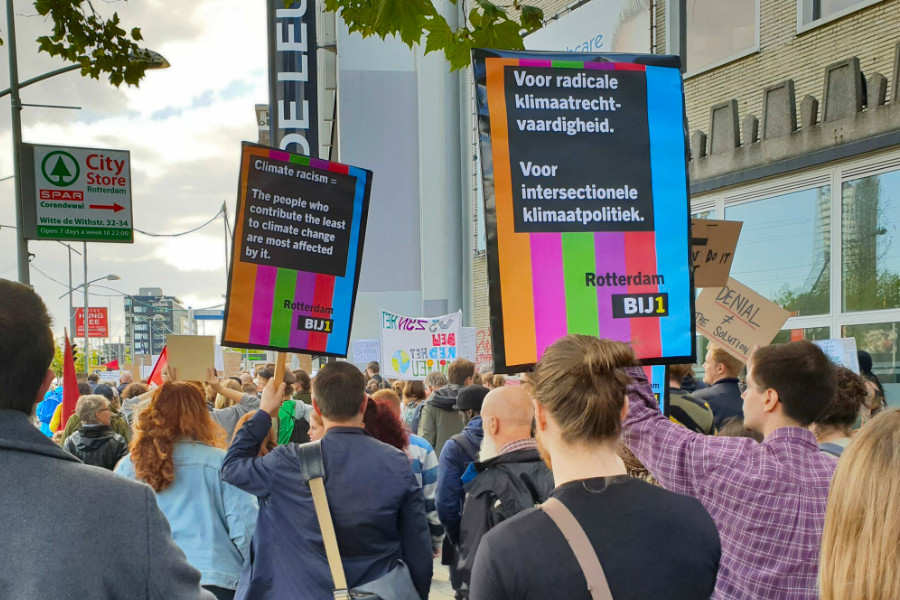 Demonstratie in Rotterdam